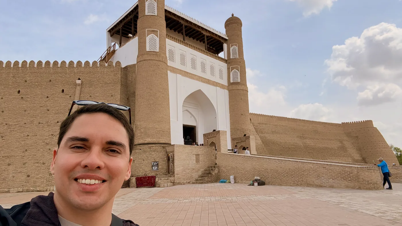 Diego em Bukhara, no Uzbequistão