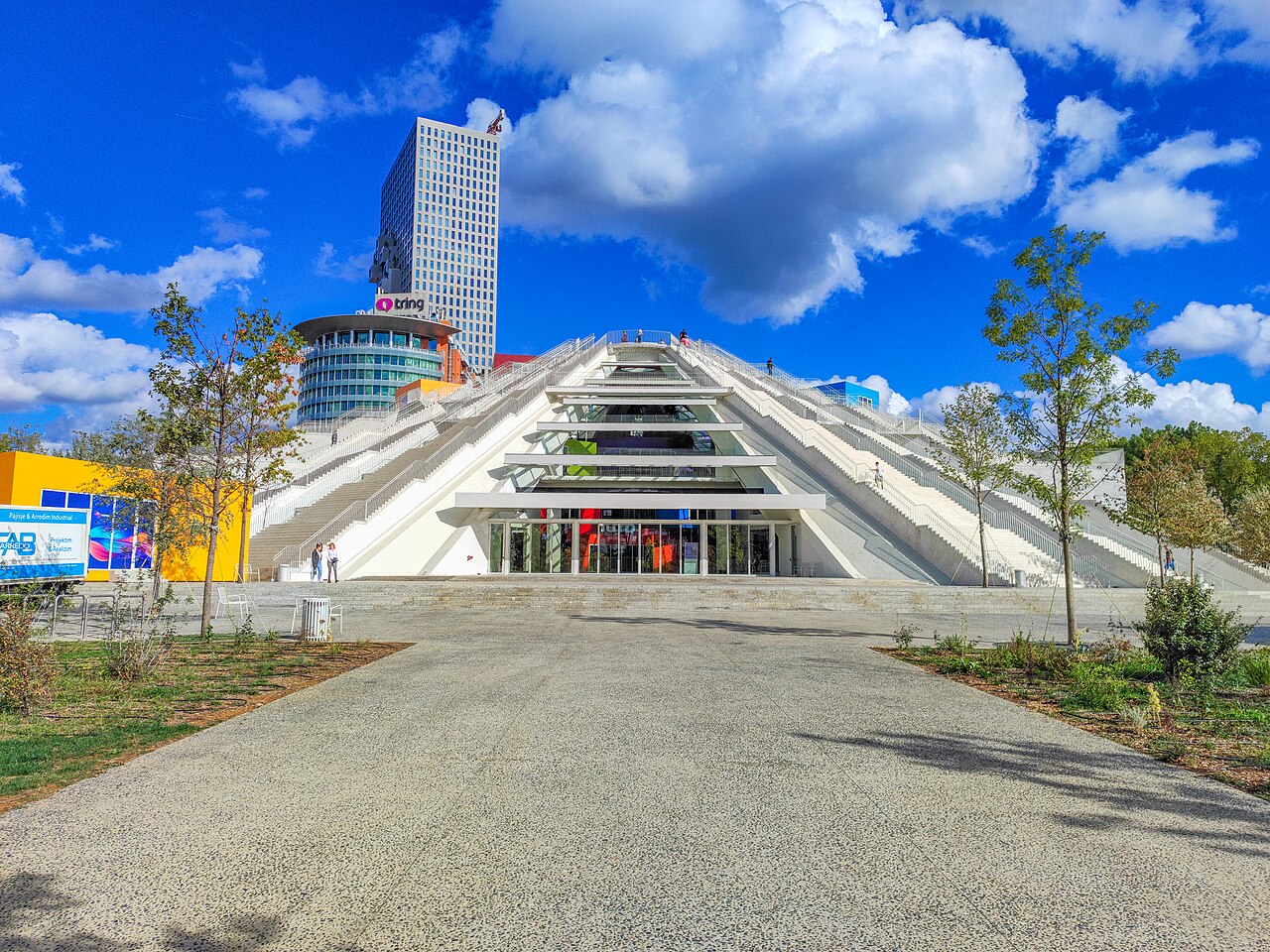 Revitalised Pyramid of Tirana as a public space in the centre of the Albanian capital