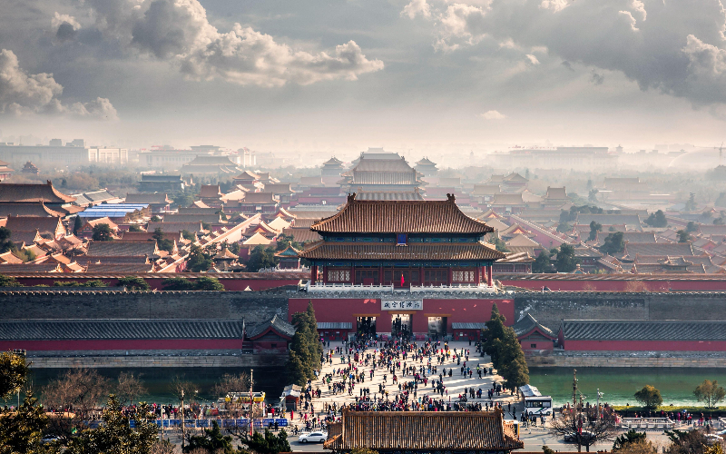 Cidade Proibida no centro de Pequim