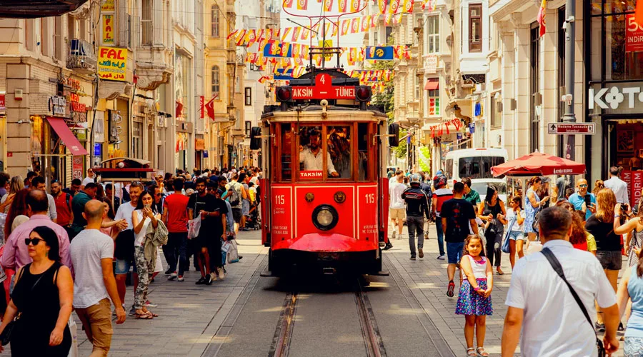 Istiklal Avenue in Istanbul