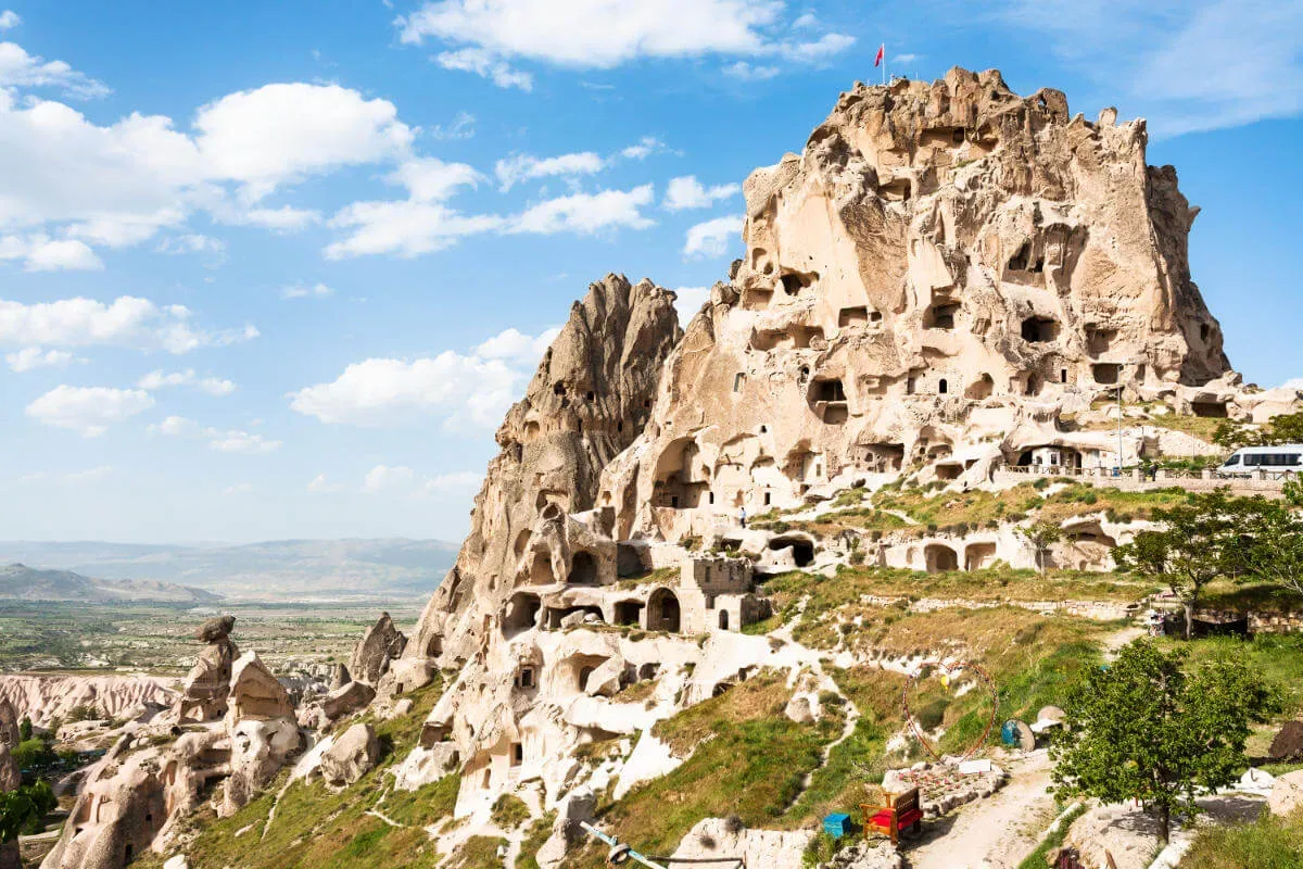Uçhisar Castle in Cappadocia